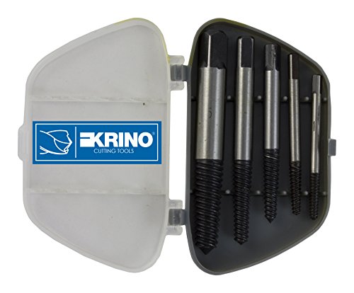 Krino 10067101 Abzieher für Schrauben, Set 5 Stück, Stahl, 1 bis 5 mm von KRINO