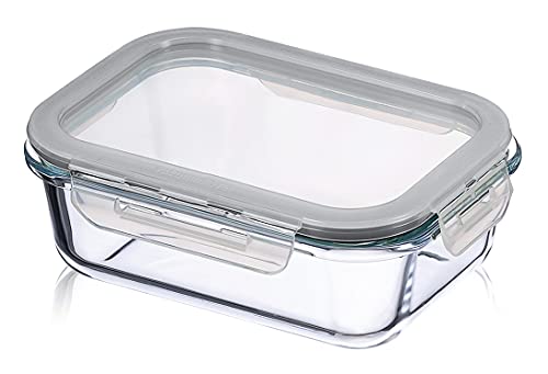 KUHN RIKON Vorratsdosen für Lebensmittel, 0,15 L, umweltfreundlicher Glasbehälter mit Deckel, Frischhaltedosen transparent von KUHN RIKON