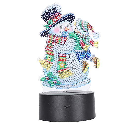 3D USB Flame Night Bulb, Schneemann Diamond Painting Zubehör` für Kinder, Jugendliche und Erwachsene zum Aufbewahren als Souvenir von KUIDAMOS