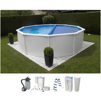 KWAD Rundpool »Steely de Luxe heat«, weiß, ØxH: 360 x 120 cm - weiss von KWAD