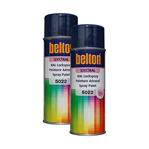 KWASNY 2x 324 092 BELTON SPECTRAL Lackspray RAL 5022 nachtblau hochglanz 400ml von Kwasny