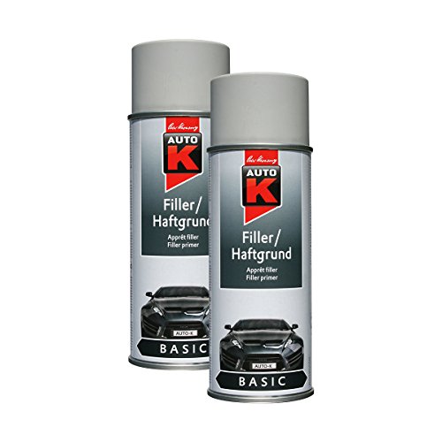 KWASNY Grundierung Grau Haftgrund Spray 400Ml Spraydose Auto Füller Filler Basic 2X von Kwasny
