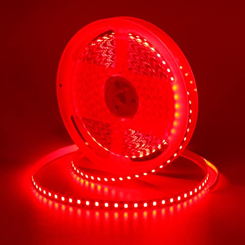 GOMING 10M LED Strip Rot 24V LED Streifen 1200 LEDs 2835 LED Band Selbstklebend Hohe Helligkeit Nicht Wasserdicht IP20 LED Lichtband für Innen Heim Küche Deko(Nur Strip) von GOMING