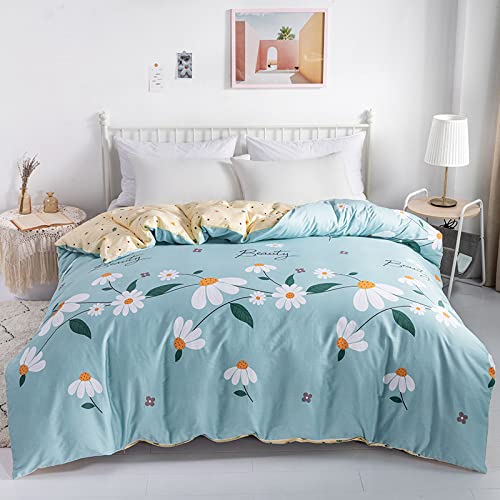 KYKHT Bettwäsche Bettbezug - Bettbezug mit Blumenmuster, Bettbezug-Set mit Reißverschluss für Doppelbettbezüge,200x230cm von KYKHT