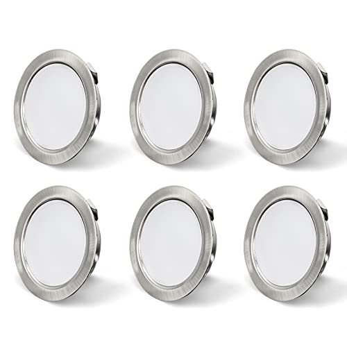 KYOTECH LED Einbaustrahler 230V G4 LED 3.5W 4000K Neutralweiß 260LM Möbel Einbaustrahler IP44 LED Möbeleinbauleuchte-unterbauleuchte küche led Bohrloch 55-58mm und 20mm Flache,6er Set von KYOTECH