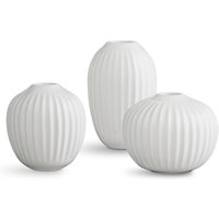 Kähler Design - Hammershøi Vase Miniatur, weiß (3er-Set) von Kähler
