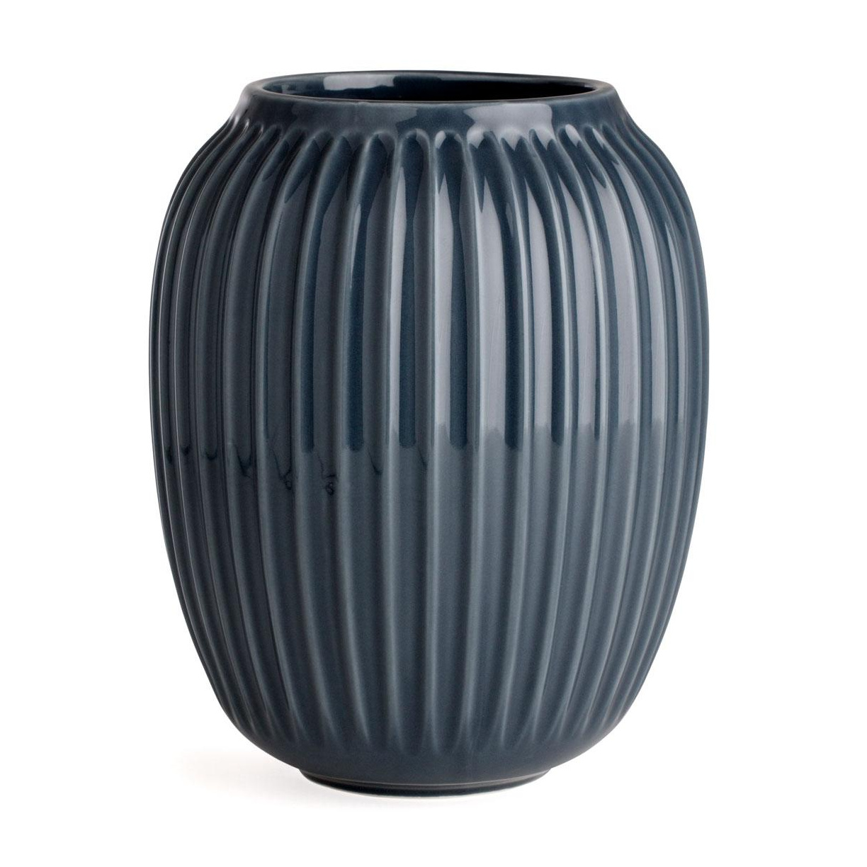 Kähler - Hammershøi Vase H 20cm - anthrazit/H 20cm / Ø 16,5cm von Kähler