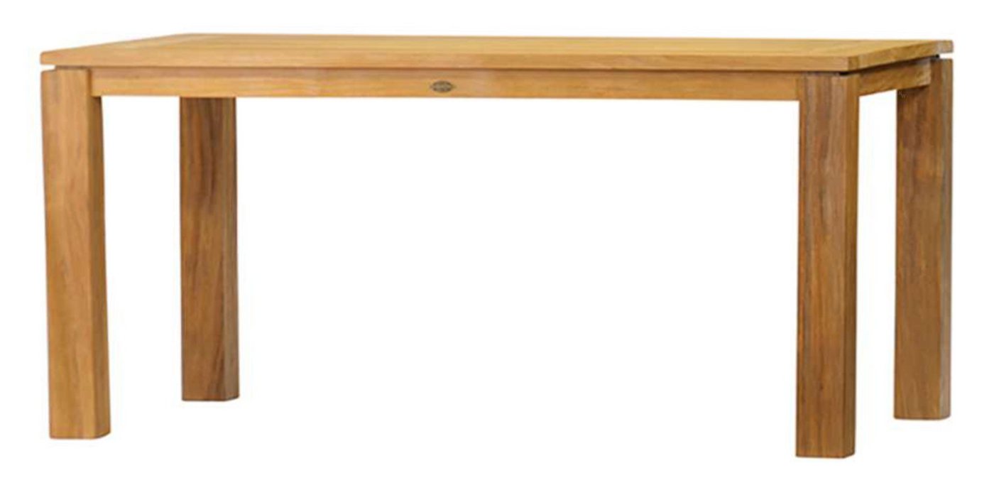Kai Wiechmann Gartentisch Premium Vintage Teakholztisch 165 x 90 cm, moderner Holztisch aus Teak, nachhaltiger und unbehandelter Teaktisch von Kai Wiechmann