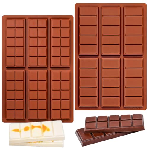 Kamehame Schokoladenform Silikon Pralinenform 2 Stück Silikonform Schokoladentafel Form für Schokolade Praline Süßigkeiten von Kamehame