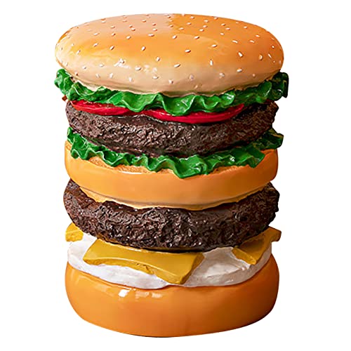 Kangmeile Burger/Mais-Aufbewahrungshocker, Runder Fußhockerbezug | Indoor-Wohnzimmer-Beinstütze | Ergonomisches Design Zur Körperunterstützung | Strapazierfähige und Bequeme(Burger Hocker) von Kangmeile