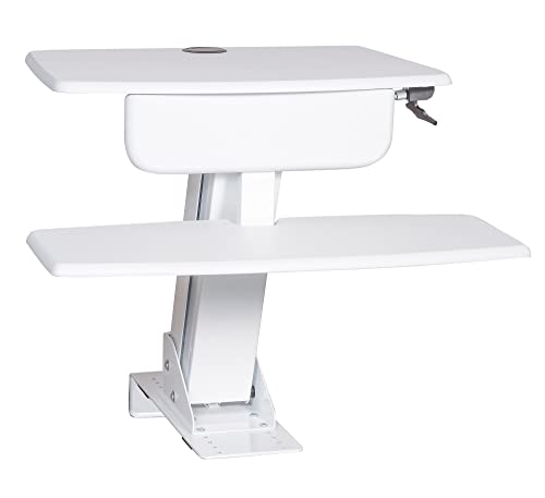 Kantek Desk Clamp-Mounted Sit to Stand Workstation, White (STS800W) von Kantek