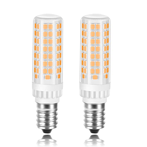 Karyoosi 2er E14 LED Lampe, LED Glühbirne Warmweiss 7W 3000K Ersetzt 60W Halogen Birne, E14 Led Leuchtmittel 820LM AC220-240V, Nicht Dimmbar, für Dunstabzugshaube Nähmaschine Wohnzimmer von Karyoosi