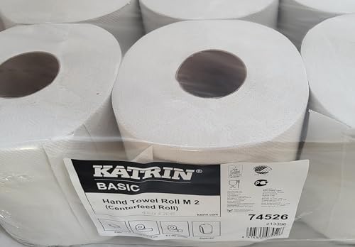 Handtuchrolle Innen- & Außenabwicklung Katrin Basic M2 (Katrin Art-Nr.: 74526) 2-lagig, weiss von Katrin