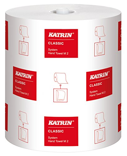 Katrin 460102 Classic System M2 Handtuchrolle, 2-lagig (6-er Pack) von Katrin