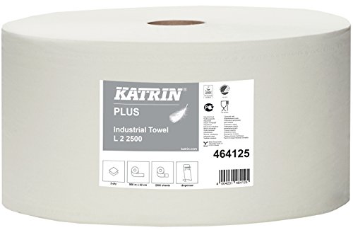 Katrin 464125 Plus L2 2500 Handtuchrolle, 2-lagig, Weiß von Katrin