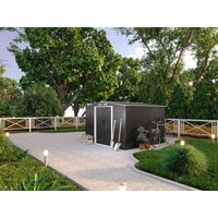 Gerätehaus Gartenhaus - Stahl - 7m² - MANSO von EXPERTLAND