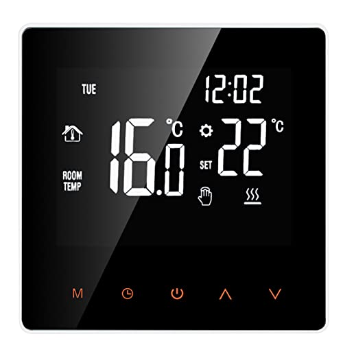 Kavolet Digital Thermostat 16A für Elektroheizung, Raumthermostat Smart Thermostat, LCD Display Touchscreen Woche Programmierbare Elektrische Fußbodenheizung Thermostat, Raumtemperaturregler von Kavolet
