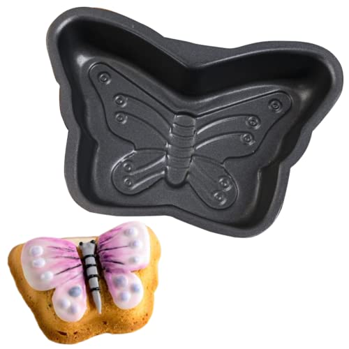 Keepaty Mini-Kuchenform mit Oster-Schmetterling, 13 cm Kuchenform mit Antihaftbeschichtung, Backformen für Kuchen, Schokolade, Fondant, Süßigkeiten, Backform von Keepaty