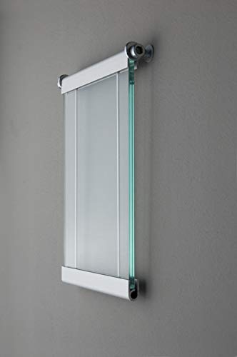 Keilbach 11400, Bildhalter show.twister.h, Floatglas/Aluminum, horizontal, 17 x 12 cm, Klassiker seit 1998, Grau, One Size von KEILBACH