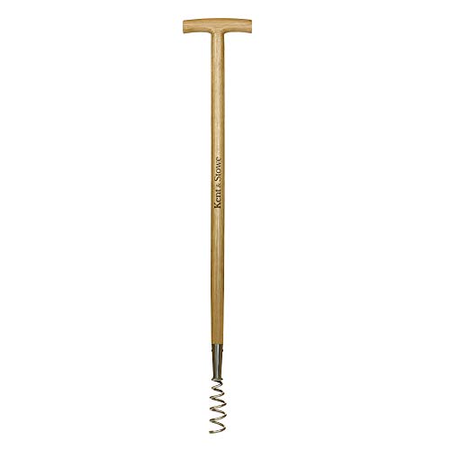 Kent & Stowe Langstiel Löwenzahnzieher – Löwenzahn Entferner aus hochwertigem Edelstahl, Unkrautentferner mit Stiel aus Eschenholz, Länge: 97 cm von Kent & Stowe