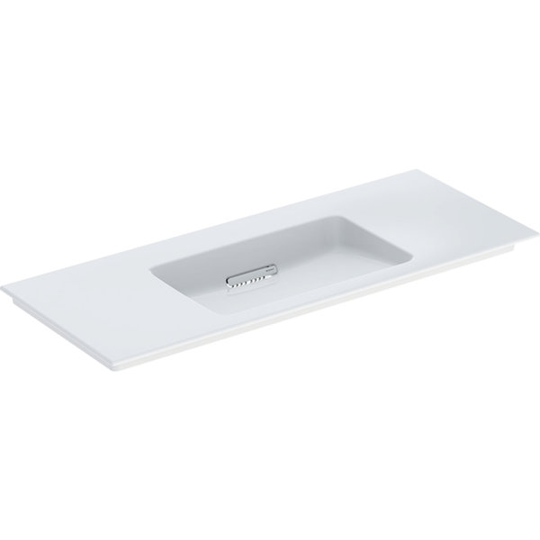 Geberit ONE Möbelwaschtisch Abgang horizontal, 120x13x47,5cm, 505.01, Ausführung: ohne Hahnloch von Keramag GmbH