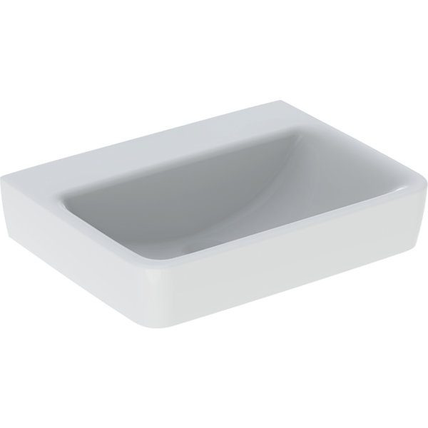 Geberit Renova Plan, Handwaschbecken, 50x38 cm, ohne Hahnloch, ohne Überlauf, 501631, Farbe: Weiß von Keramag GmbH