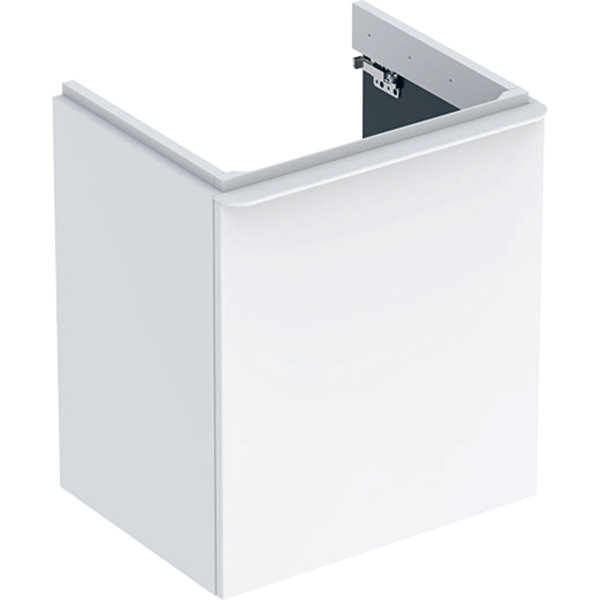 Geberit Smyle Square Waschtischunterschrank, 500366, 536x617x433mm, mit 1 Tür, linksöffnend, Farbe: Lava / lackiert matt von Keramag GmbH