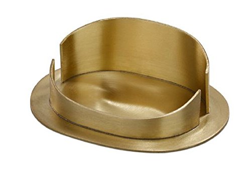 Kerzenleuchter Ovaler Gold geeignet für Kerzen 5 x 7 cm für Taukerzen, Hochzeitskerzen, Kerzenhalter von Kerzenleuchter