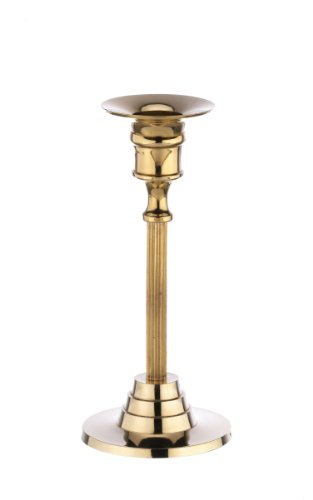 Kerzenleuchter Tischleuchter Messing Gold Höhe 16 cm für Kerzen Ø 2-2,5 cm von Kerzenleuchter