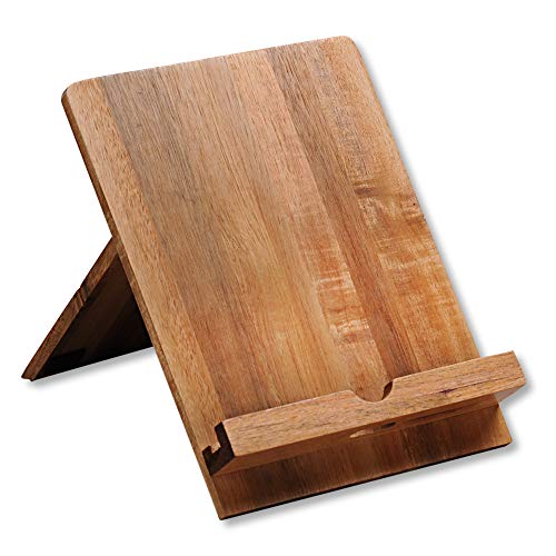 Kesper | Tablet- und Kochbuchhalter, Material: Akazienholz, Maße: 18 x 23 x 19,2 cm, Farbe: Braun | 28015 von Kesper