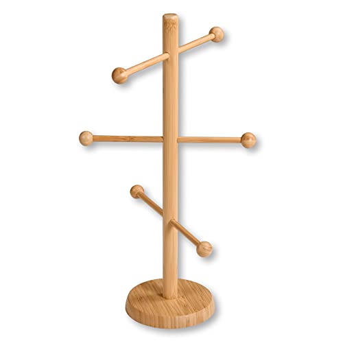Kesper | Brez'n- und Wurstständer, 6-armig, Material: Bambus, Maße: Ø 15 cm/Höhe: 50 cm, Farbe: Braun | 58616 von Kesper