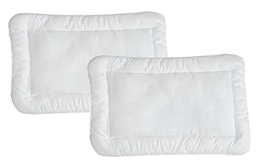 KiGATEX 2er Pack Babykissen Kinderkissen Flachkissen 40x60 cm nach Öko-Tex Standard 100 Zertifiziert von KiGATEX