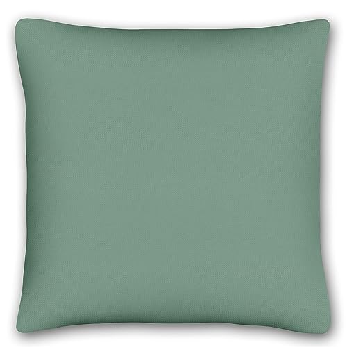 KiGATEX 2er Pack Kissen-Bezug für Deko-Kissen - Kopfkissen-Bezug aus 100% Baumwolle - Einfarbige Kissenhülle mit Reißverschluss (40 x 40 cm, Jade) von KiGATEX