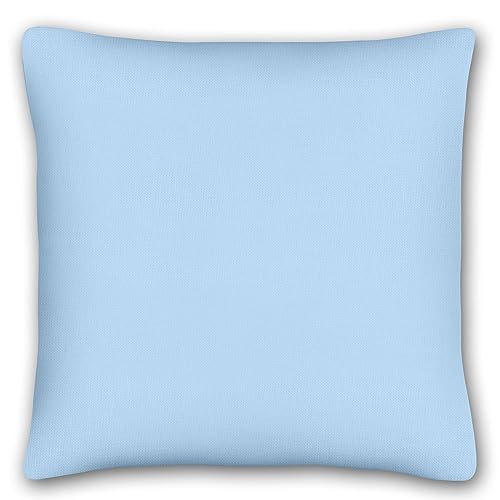 KiGATEX 2er Pack Kissen-Bezug für Deko-Kissen - Kopfkissen-Bezug aus 100% Baumwolle - Einfarbige Kissenhülle mit Reißverschluss (40 x 40 cm, blau) von KiGATEX