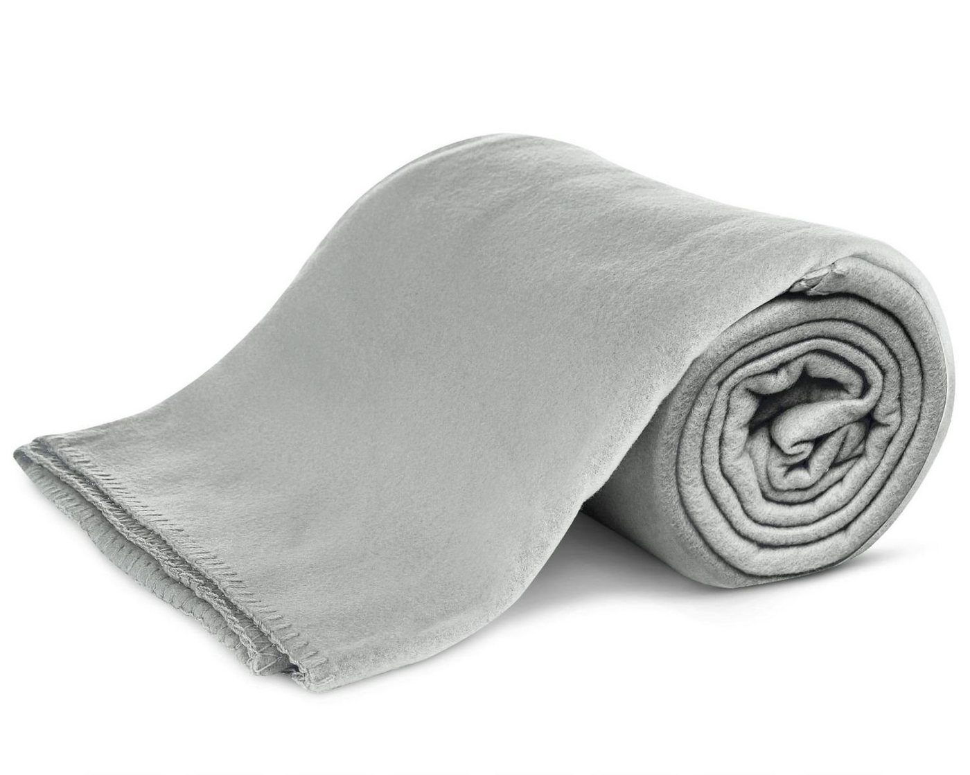 Wohndecke Polar-Fleece mit Antipilling, ca. 420g, 130x160 cm, KiGATEX, Ziersticheinfassung von KiGATEX