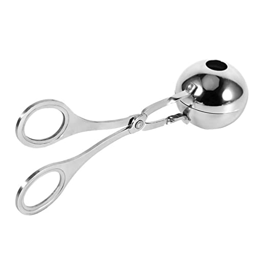 Kichvoe Meat Baller Scoop Fleischbällchen Maker Zange Edelstahl Plätzchenteiglöffel Eiszange Cake Pop Maker Reisbällchen Formen Melone Baller Scoop Eisportionierer Für Obstwurstteig von Kichvoe