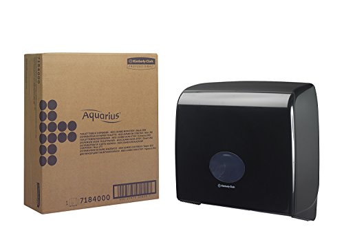 Aquarius, 7184, Jumbo Nonstop-Toilettenpapierspender, Schwarz, 1 x 1 Spender von KIMBERLY-CLARK
