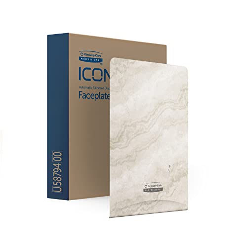 Kimberly-Clark Professional ICON-Blende (58794), Design „Warmer Marmor“, für den automatischen Handseifen- und Desinfektionsmittelspender; 1 Blende pro Verkaufseinheit von KIMBERLY-CLARK