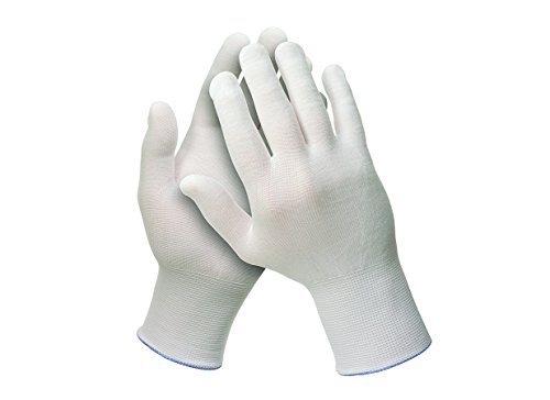 Kimberly Clark 38716 Jackson Safety G35 Nylon-Handschuhe, Beidhändig Tragbar, 24 cm, Weiß (22-er pack) von KIMBERLY-CLARK