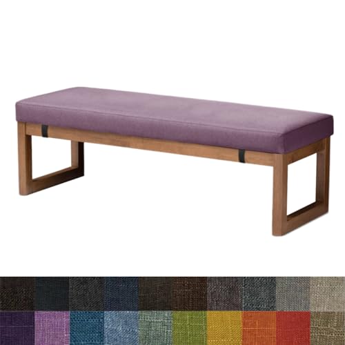 Kimgull Bankauflage Sitzkissen, Bequeme Waschbare Rutschfestes Sitzkissen für Gartenbank Schaukel, Terrasse, Esstisch, Bank, Drinnen, Viele Farben und Größen,(110X35X8CM Lavendel) von Kimgull