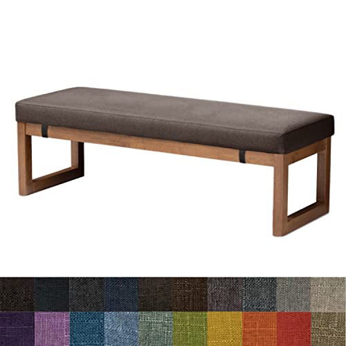 Kimgull Bankauflage Sitzkissen, Bequeme Waschbare Rutschfestes Sitzkissen für Gartenbank Schaukel, Terrasse, Esstisch, Bank, Drinnen, Viele Farben und Größen,(180X35X5CM Dunkelbraun) von Kimgull