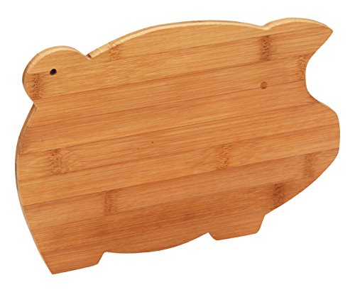 King Home T1590019 Schneidebrett Bambu' Pig, 28 x 1 x 20 H von King Collection