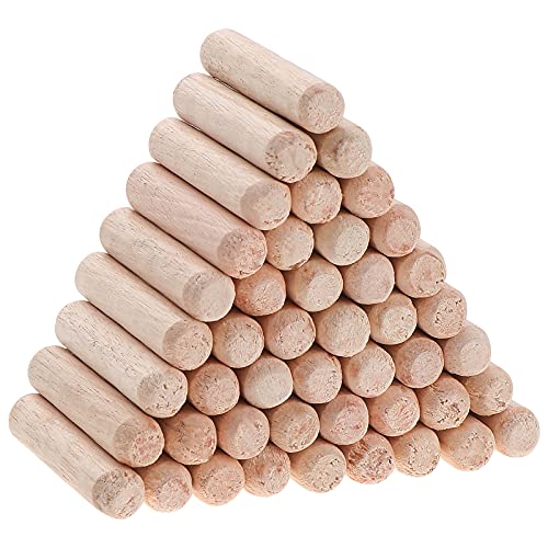 Kinsinder 1000 Stück Holzdübel Set, Dübel Holz, Holzdübel 6mm, Holzstifte Dübel Set, Riffeldübel Buche Holz Dübel für Möbel Professionelle Tischler DIY- und Bastelprojekte von Kinsinder