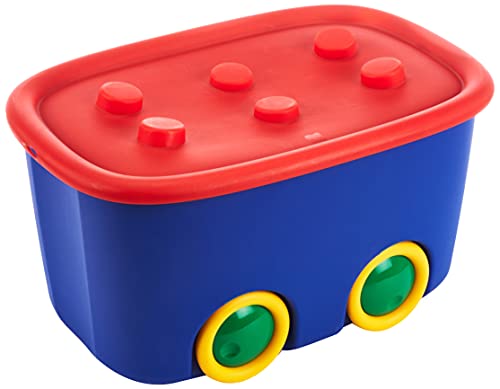 KIS Alto L Aufbewahrungsbox Funny Box 46 Liter in blau-rot, Plastik, 58x38.5x32 cm von KIS