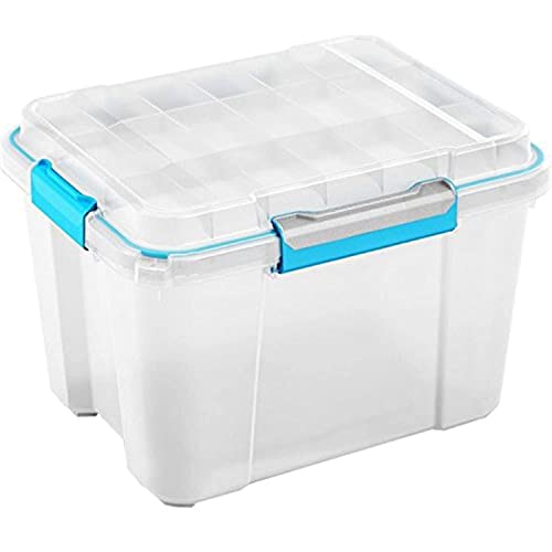 KIS Aufbewahrungsbox Scuba Box 43 Liter in transparent-blau, Plastik, 59.5x39x34 cm von KIS