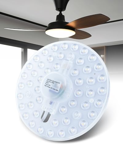 Klarlight 24W LED Modul Umrüstsatz mit Magneten, Rundes LED Deckenleuchte Deckenventilator Beleuchtungsset Ersatzmodul Kalt Weiß 6000K, 230V LED-Lichtpanel für Decke, Wohnzimmer, Schlafzimmer, Flur von Klarlight