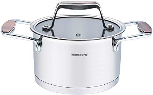 Klausberg Kochtopf mit Deckel 18/10 Stainless Steel Induktion ! (6,0 Liter) von Klausberg