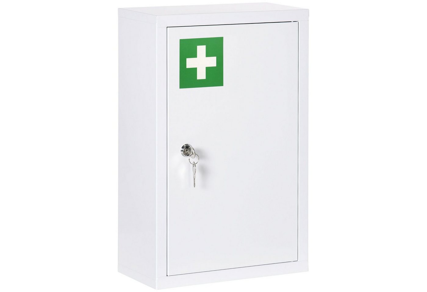 Kleankin Medizinschrank (Set, 1-St., Apothekerschrank) Abschließbarer Arzneischrank, Medikamentenschrank mit 2 Schlüsseln von Kleankin