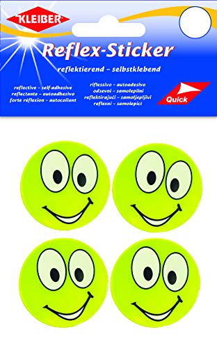 Reflex-Sticker, Happy Face big eyes gelb Kleiber von Kleiber