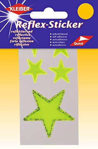 KLEIBER Reflex-Sticker Sterne selbstklebend 02 gelb 5 St von Kleiber